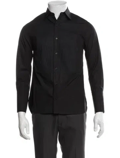 Pre-owned Nili Lotan Long Sleeve Shirt In Black