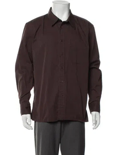 Pre-owned Nili Lotan Long Sleeve Shirt In Brown