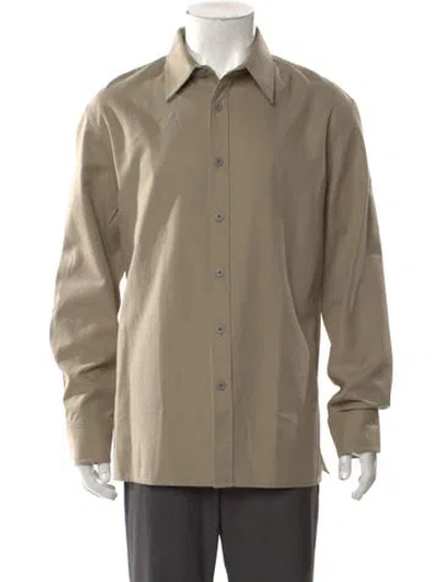 Pre-owned Nili Lotan Long Sleeve Shirt In Neutral