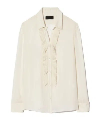 Nili Lotan Long-sleeved Shirt In White