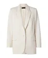 Nili Lotan Long-sleeved Suit Jacket In White