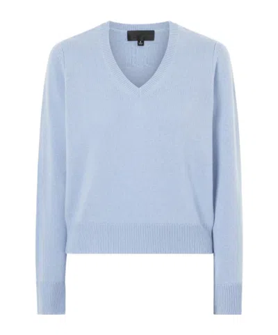 Nili Lotan Camelia Knitted Cashmere Sweater In Blue