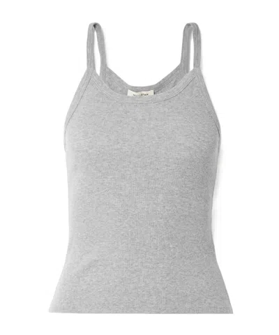 Nili Lotan Loretta Ribbed Vest In Gray