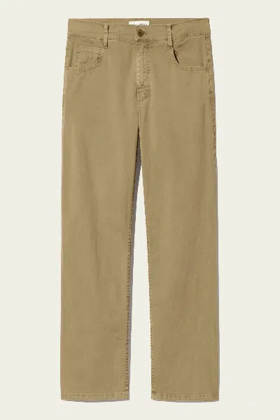 Nili Lotan Lorimer Cotton Pant In Vintage Washed French Khaki In Neutral
