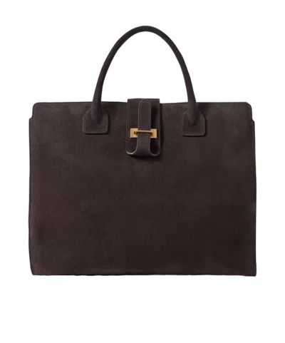 Nili Lotan Lou Shoulder Bag In Brown