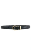 Nili Lotan Louise Belt In Black & Shiny Brass
