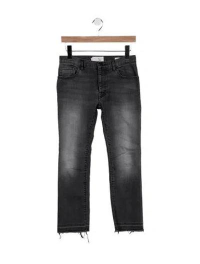 Pre-owned Nili Lotan Low-rise Skinny Leg Jeans In Gray