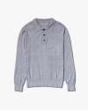 Nili Lotan Ludo Polo Sweater In Gray