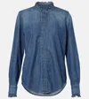 Nili Lotan Lydia Denim Shirt In Blue