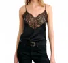 Nili Lotan Mabelle Lace-trimmed Silk Satin Camisole In Black