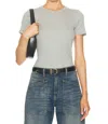 Nili Lotan Makyla Tee In Heather Grey In Gray