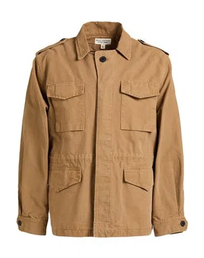 Nili Lotan Man Jacket Camel Size Xl Cotton, Elastane In Brown