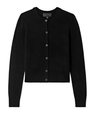 Nili Lotan March Button Sweater In Black