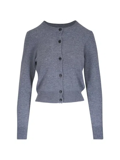 Nili Lotan March Buttoned Cardigan In Gray