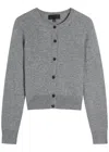 Nili Lotan March Cashmere Cardigan In Gray