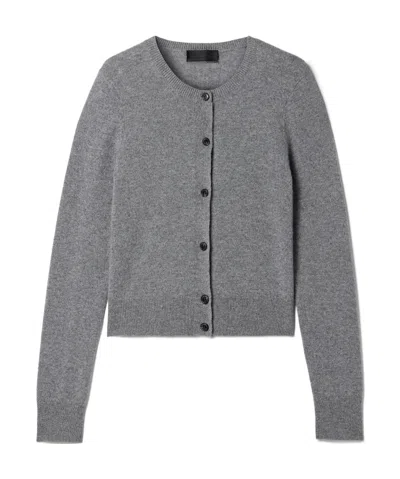 Nili Lotan March Cashmere Cardigan In Gray