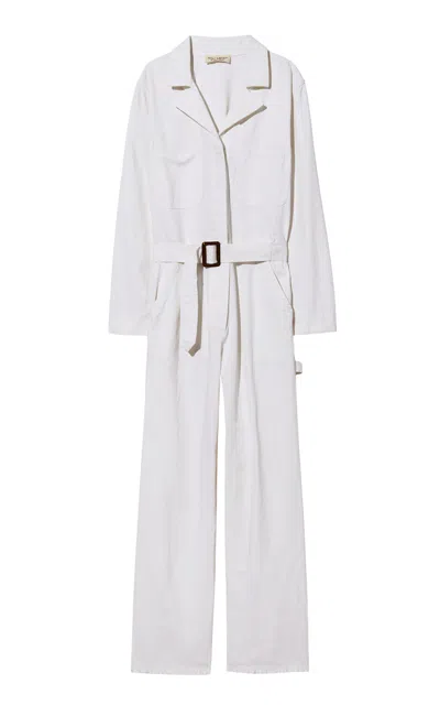 Nili Lotan Marie Cotton Jumpsuit In Gray