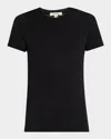 Nili Lotan Mariela Crewneck T-shirt In Jet Black