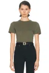 Nili Lotan Mariela Crewneck Top In Green
