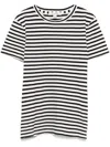 Nili Lotan Mariela Striped Cotton Jersey T-shirt In Black