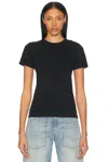 Nili Lotan Mariela Crewneck T-shirt In Jet Black