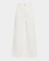 Nili Lotan Marlene Wide-leg Crop Jeans In White