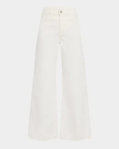 Nili Lotan Marlene Wide-leg Crop Jeans In White