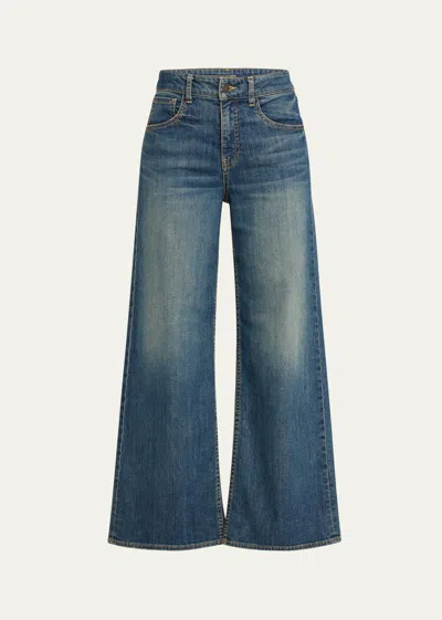 Nili Lotan Marlene Wide-leg Jeans In Blue