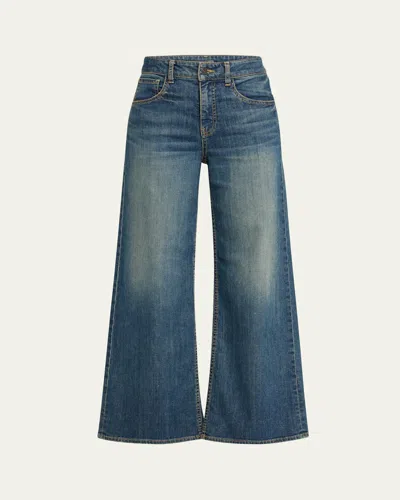 Nili Lotan Marlene Wide-leg Jeans In Blue