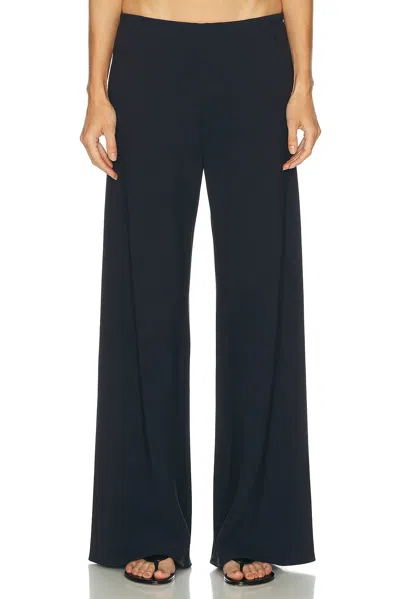 Nili Lotan Marlow Wide Leg Pant In Blue