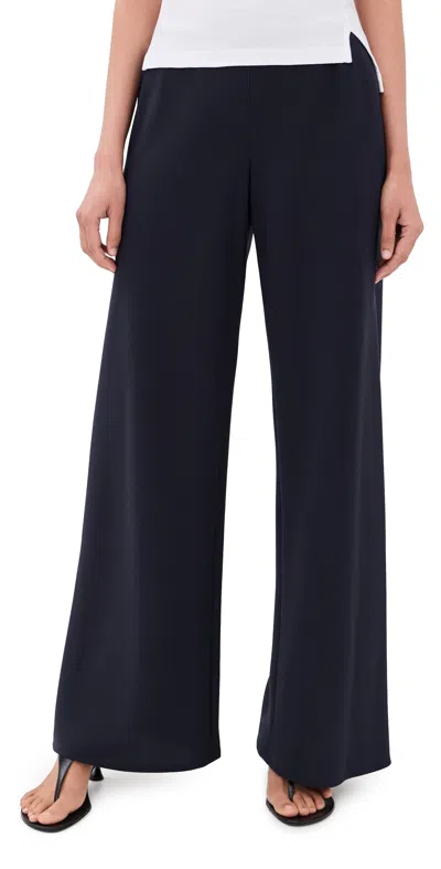 Nili Lotan Marlow Wide Leg Pants Midnight In Blue