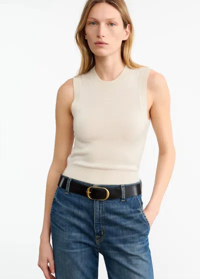 Nili Lotan May Cashmere Tank In Ivory In Multi