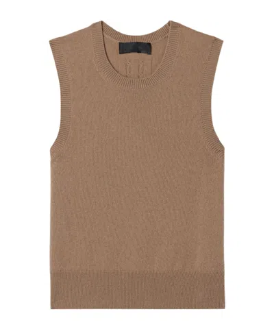 Nili Lotan May Cashmere Vest In Brown