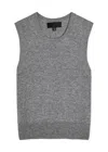 Nili Lotan May Cropped Cashmere Tank In Gray