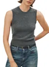 Nili Lotan May Sleeveless Cashmere Sweater In Pink
