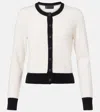 Nili Lotan Colourblock Cashmere Cardigan In White