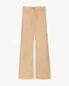Nili Lotan Megan Cotton Pant In Brown