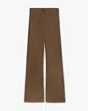 Nili Lotan Megan Cotton Pant In Brown