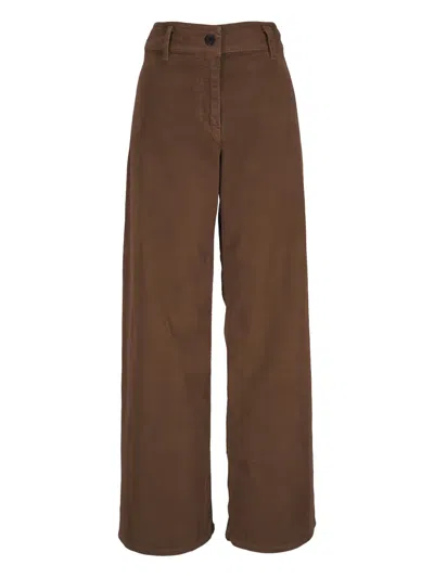 Nili Lotan Megan Pocket Trousers In Brown