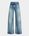 Shop Nili Lotan Megan Wide-leg Jeans In Summer Wash
