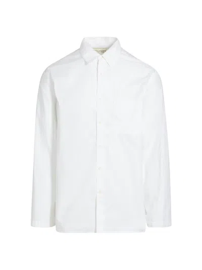 Nili Lotan Men's Caiden Cotton Poplin Button-front Shirt In White
