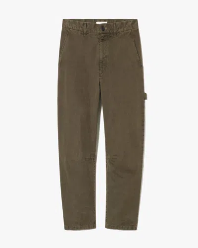 Nili Lotan Men's Carpenter Cotton Pant Cascade, 32 - 100% Cotton In Green