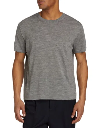 Nili Lotan Men's Draven Cotton-blend T-shirt In Medium Grey Melange