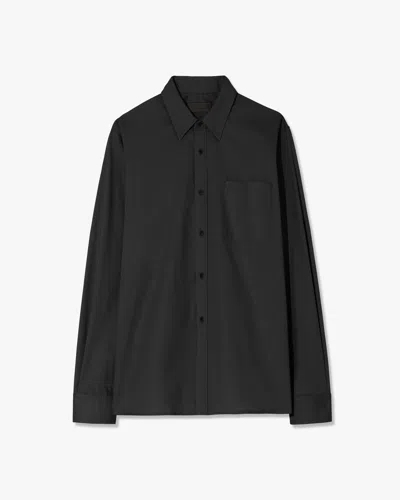 Nili Lotan Men's Finn Shirt Black, M