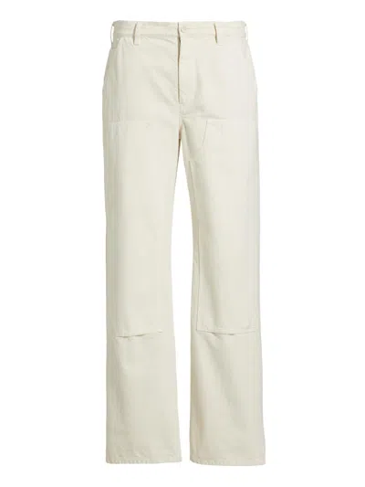 Nili Lotan Men's Miller Cotton Workwear Pants In Metallic