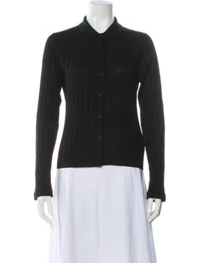 Pre-owned Nili Lotan Merino Wool Sweater In Black