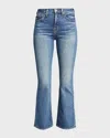 Nili Lotan Mid-rise Bootcut Crop Jeans In Classic Wash