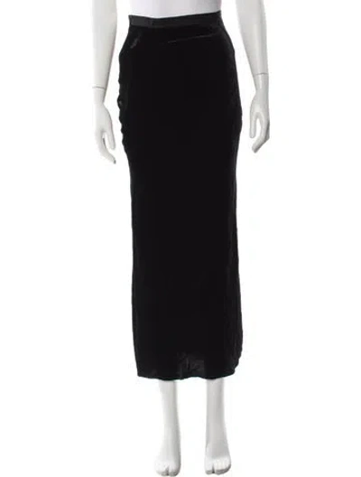 Pre-owned Nili Lotan Midi Length Skirt In Black
