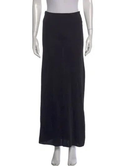 Pre-owned Nili Lotan Midi Length Skirt In Blue