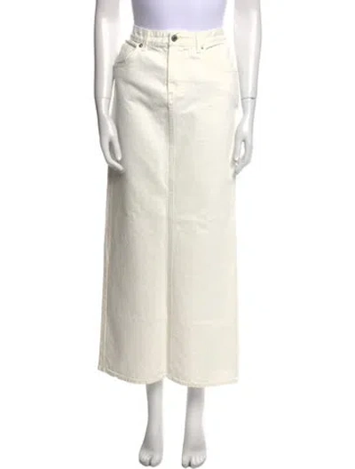 Pre-owned Nili Lotan Midi Length Skirt W/ Tags In Neutral
